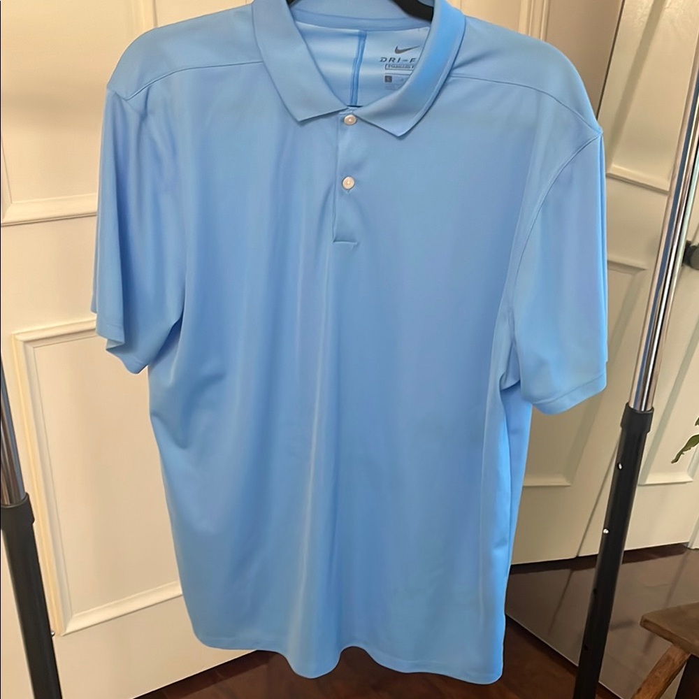 Nike Blue Polo Shirt Classic Design